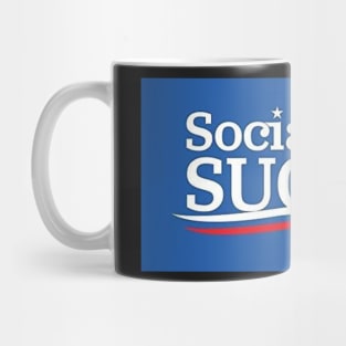 socialism sucks logo Mug